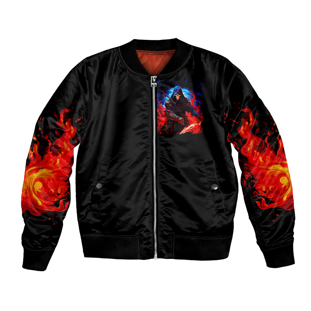 Death Skull Bomber Jacket Of Course I'm Going To Hell - Wonder Print Shop