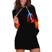 Death Skull Hoodie Dress Of Course I'm Going To Hell - Wonder Print Shop