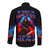 Death Skull Long Sleeve Button Shirt Of Course I'm Going To Hell - Wonder Print Shop