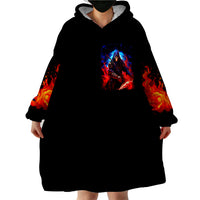 Death Skull Wearable Blanket Hoodie Of Course I'm Going To Hell - Wonder Print Shop