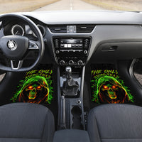 Fire Death Skull Car Mats The Only Thing That Can Stop Is Me - Wonder Print Shop