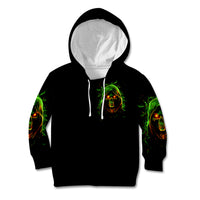 Fire Death Skull Kid Hoodie The Only Thing That Can Stop Is Me - Wonder Print Shop