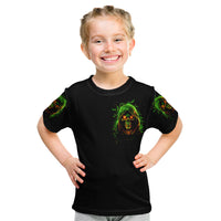 Fire Death Skull Kid T Shirt The Only Thing That Can Stop Is Me - Wonder Print Shop