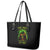 Fire Death Skull Leather Tote Bag The Only Thing That Can Stop Is Me - Wonder Print Shop