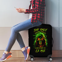 Fire Death Skull Luggage Cover The Only Thing That Can Stop Is Me - Wonder Print Shop