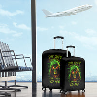 Fire Death Skull Luggage Cover The Only Thing That Can Stop Is Me - Wonder Print Shop