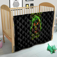 Fire Death Skull Quilt The Only Thing That Can Stop Is Me - Wonder Print Shop