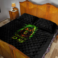 Fire Death Skull Quilt Bed Set The Only Thing That Can Stop Is Me - Wonder Print Shop