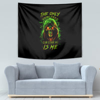 Fire Death Skull Tapestry The Only Thing That Can Stop Is Me - Wonder Print Shop