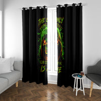 Fire Death Skull Window Curtain The Only Thing That Can Stop Is Me - Wonder Print Shop