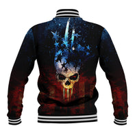 Vintage Skull Baseball Jacket American Skull Vintage - Wonder Print Shop