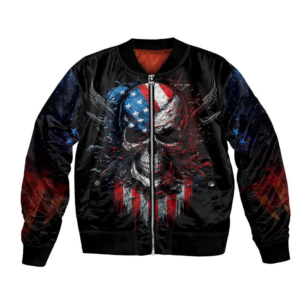 Vintage Skull Bomber Jacket American Skull Vintage - Wonder Print Shop