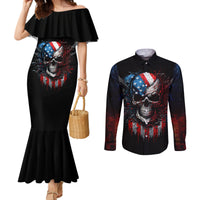 vintage-skull-couples-matching-mermaid-dress-and-long-sleeve-button-shirts-american-skull-vintage
