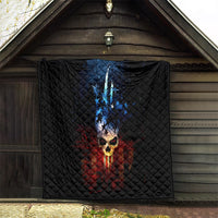 Vintage Skull Quilt American Skull Vintage - Wonder Print Shop