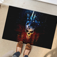 Vintage Skull Rubber Doormat American Skull Vintage - Wonder Print Shop