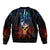 Vintage Skull Sleeve Zip Bomber Jacket American Skull Vintage - Wonder Print Shop