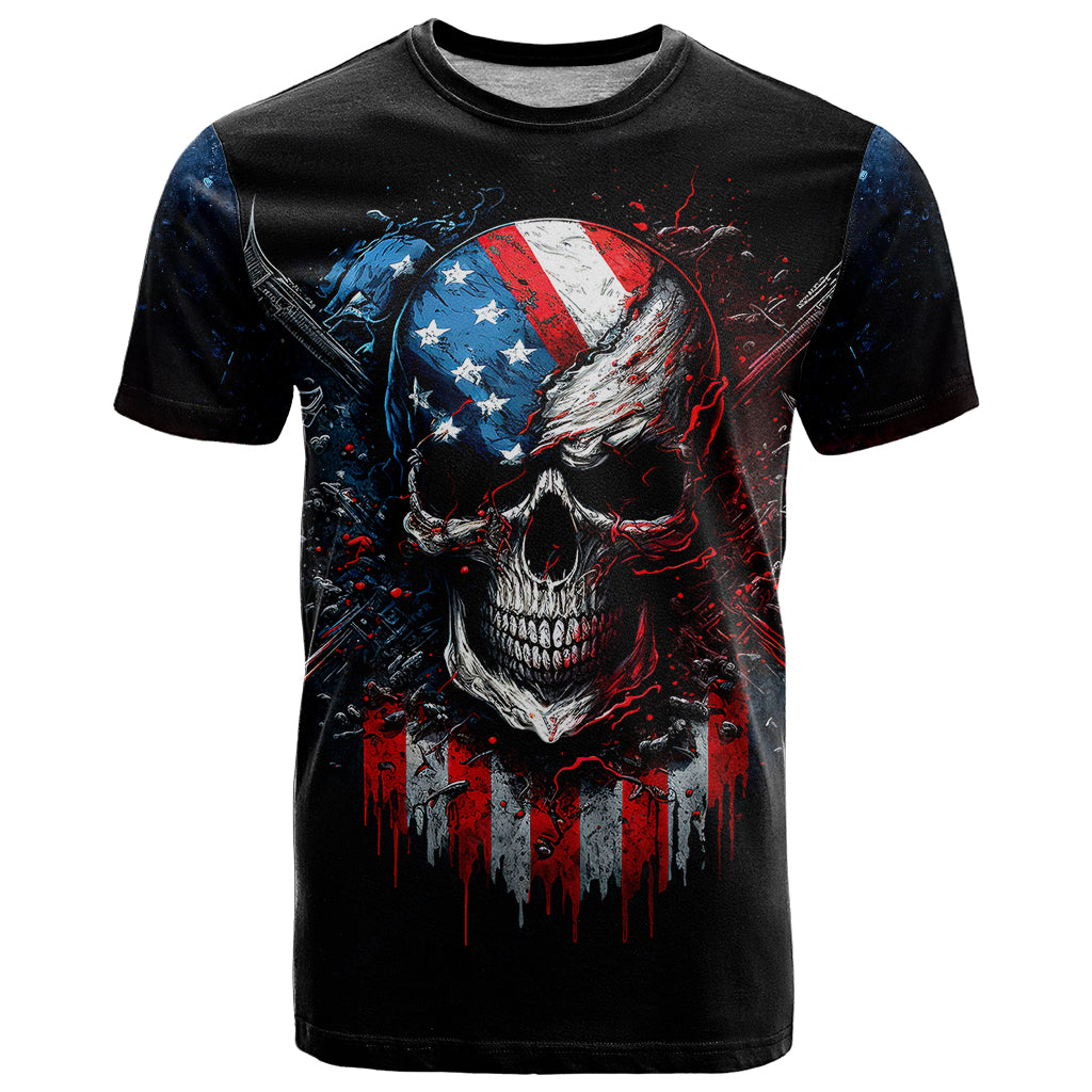 Vintage Skull T Shirt American Skull Vintage - Wonder Print Shop