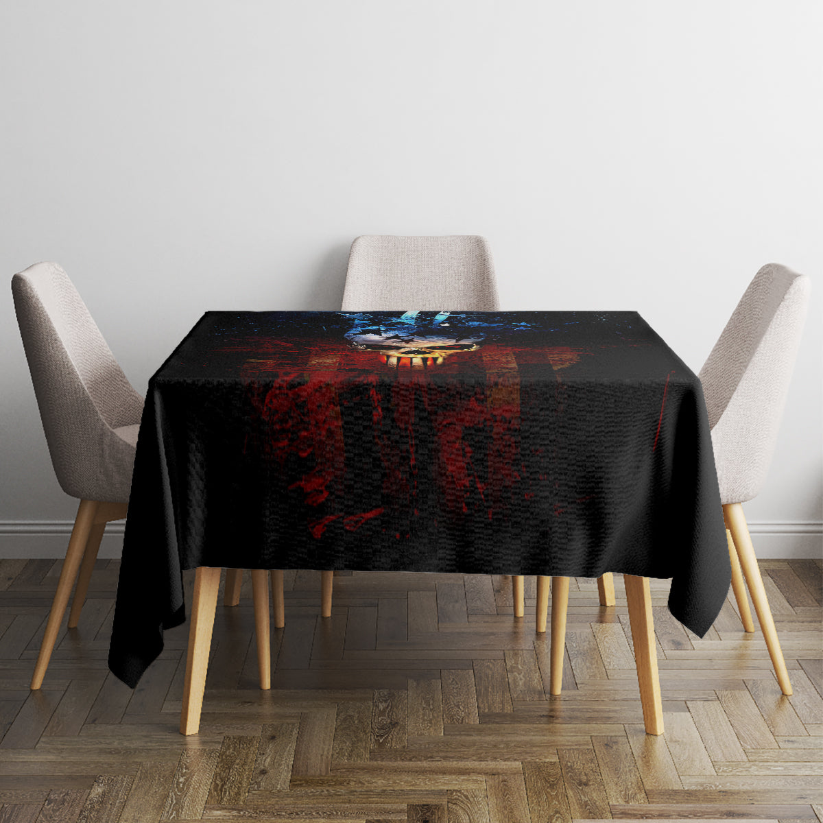 Vintage Skull Tablecloth American Skull Vintage - Wonder Print Shop