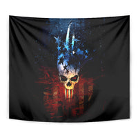 Vintage Skull Tapestry American Skull Vintage - Wonder Print Shop