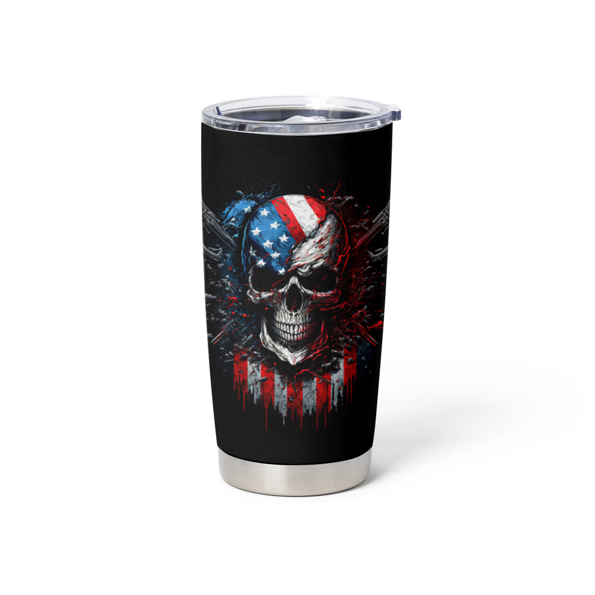 Vintage Skull Tumbler Cup American Skull Vintage - Wonder Print Shop