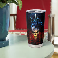 Vintage Skull Tumbler Cup American Skull Vintage - Wonder Print Shop