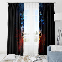 Vintage Skull Window Curtain American Skull Vintage - Wonder Print Shop