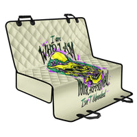 Flower Skull Back Car Seat Cover Iam Who Iam Your Approval Isn't Need - Wonder Print Shop