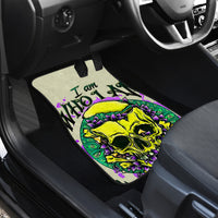 Flower Skull Car Mats Iam Who Iam Your Approval Isn't Need - Wonder Print Shop