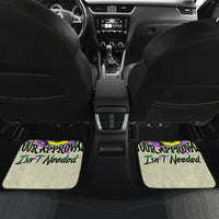 Flower Skull Car Mats Iam Who Iam Your Approval Isn't Need - Wonder Print Shop