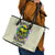 Flower Skull Leather Tote Bag Iam Who Iam Your Approval Isn't Need - Wonder Print Shop