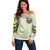 Flower Skull Off Shoulder Sweater Iam Who Iam Your Approval Isn't Need - Wonder Print Shop