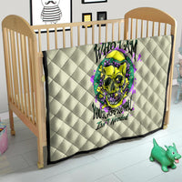 Flower Skull Quilt Iam Who Iam Your Approval Isn't Need - Wonder Print Shop