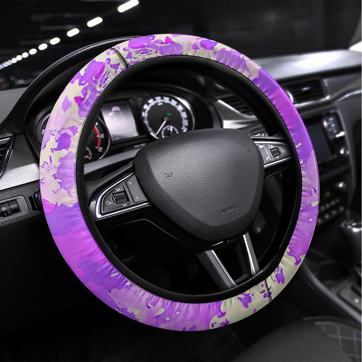 Flower Skull Steering Wheel Cover Iam Who Iam Your Approval Isn't Need - Wonder Print Shop