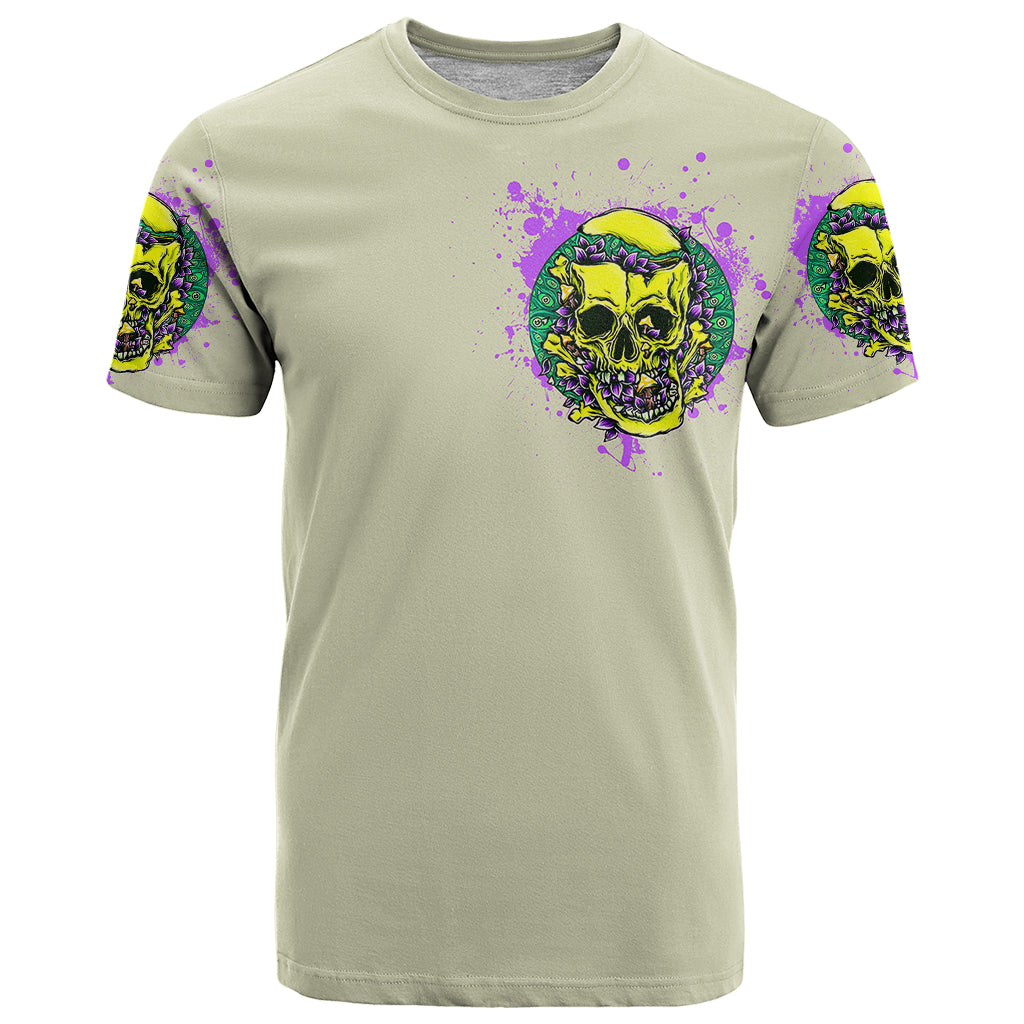 Flower Skull T Shirt Iam Who Iam Your Approval Isn't Need - Wonder Print Shop