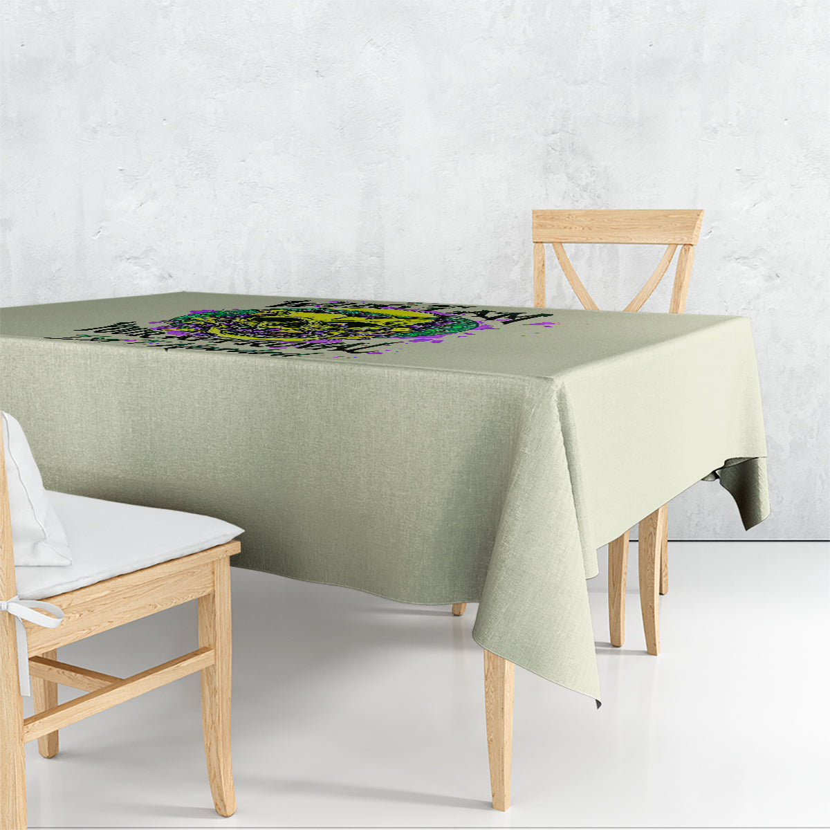 Flower Skull Tablecloth Iam Who Iam Your Approval Isn't Need - Wonder Print Shop