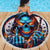 Reaper Skull Beach Blanket My Give A Fuck Is Broken But My Go Fuck Yourself Is Fully Functional - Wonder Print Shop
