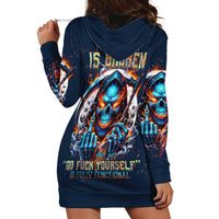 Reaper Skull Hoodie Dress My Give A Fuck Is Broken But My Go Fuck Yourself Is Fully Functional - Wonder Print Shop