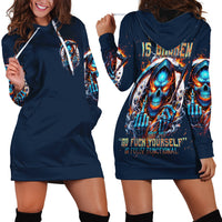 Reaper Skull Hoodie Dress My Give A Fuck Is Broken But My Go Fuck Yourself Is Fully Functional - Wonder Print Shop