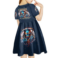 Reaper Skull Kid Short Sleeve Dress My Give A Fuck Is Broken But My Go Fuck Yourself Is Fully Functional - Wonder Print Shop