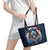Reaper Skull Leather Tote Bag My Give A Fuck Is Broken But My Go Fuck Yourself Is Fully Functional - Wonder Print Shop