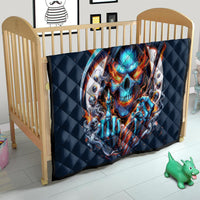 Reaper Skull Quilt My Give A Fuck Is Broken But My Go Fuck Yourself Is Fully Functional - Wonder Print Shop