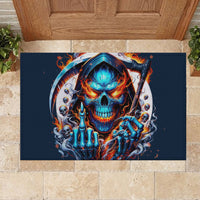 Reaper Skull Rubber Doormat My Give A Fuck Is Broken But My Go Fuck Yourself Is Fully Functional - Wonder Print Shop