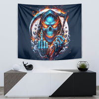 Reaper Skull Tapestry My Give A Fuck Is Broken But My Go Fuck Yourself Is Fully Functional - Wonder Print Shop