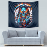 Reaper Skull Tapestry My Give A Fuck Is Broken But My Go Fuck Yourself Is Fully Functional - Wonder Print Shop