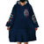 Reaper Skull Wearable Blanket Hoodie My Give A Fuck Is Broken But My Go Fuck Yourself Is Fully Functional - Wonder Print Shop