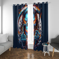 Reaper Skull Window Curtain My Give A Fuck Is Broken But My Go Fuck Yourself Is Fully Functional - Wonder Print Shop