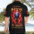 Flame Skull Hawaiian Shirt I'm Never Alone My Demons Are With Me 24/7 - Wonder Print Shop
