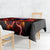 Flame Skull Tablecloth I'm Never Alone My Demons Are With Me 24/7 - Wonder Print Shop