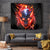 Flame Skull Tapestry I'm Never Alone My Demons Are With Me 24/7 - Wonder Print Shop