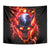 Flame Skull Tapestry I'm Never Alone My Demons Are With Me 24/7 - Wonder Print Shop